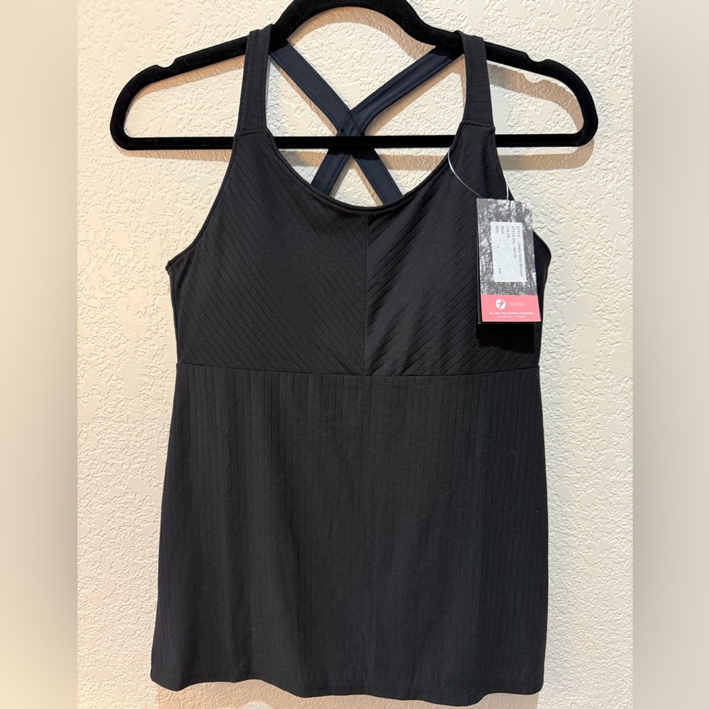 NWT Oiselle Simple Stripe Shimmel Tank